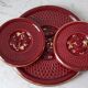 Set of bottle coasters and art deco flat 30s