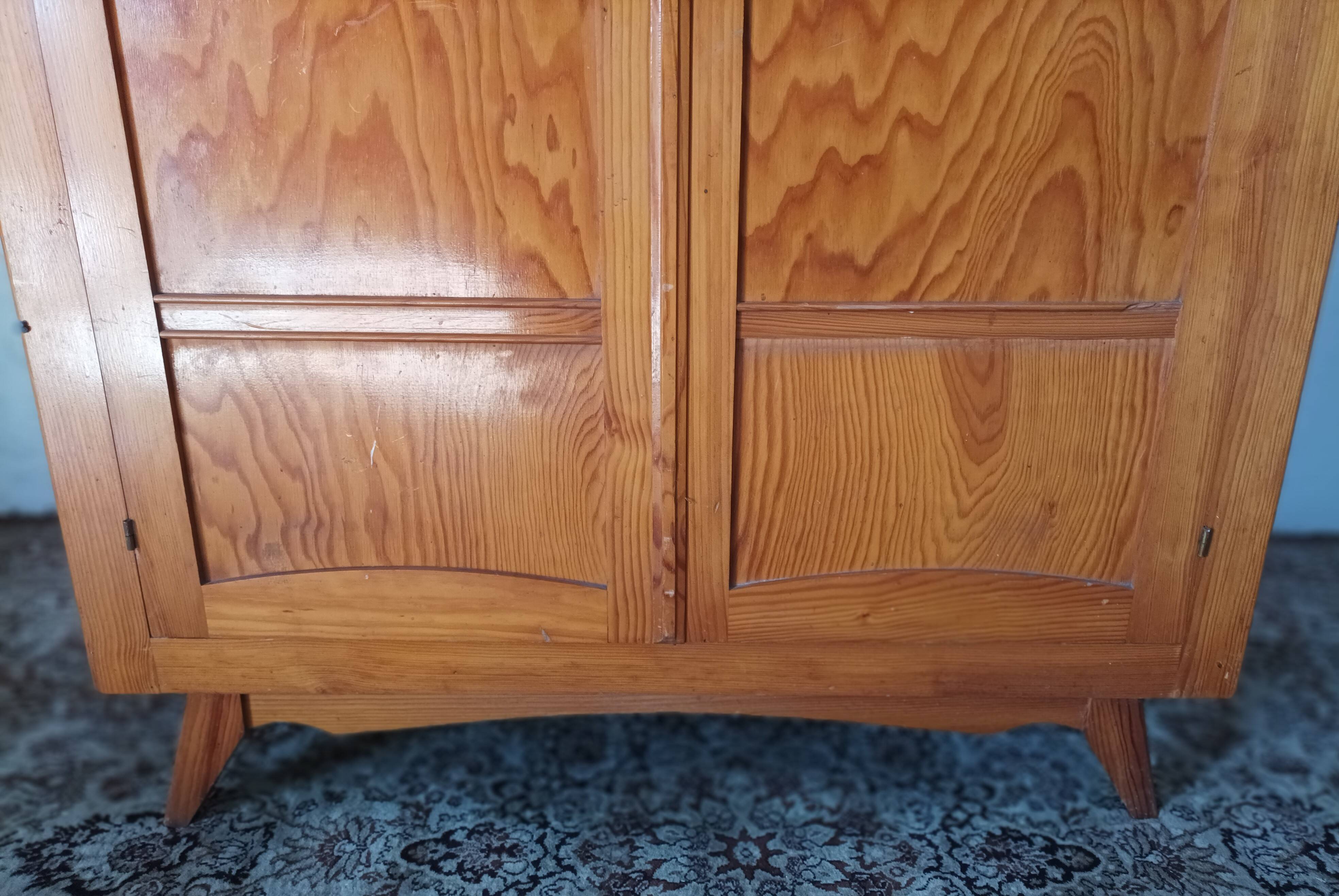 Vintage pine wardrobe