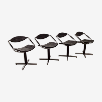 Set of 4 chairs armchairs Steiner model unesco 1962