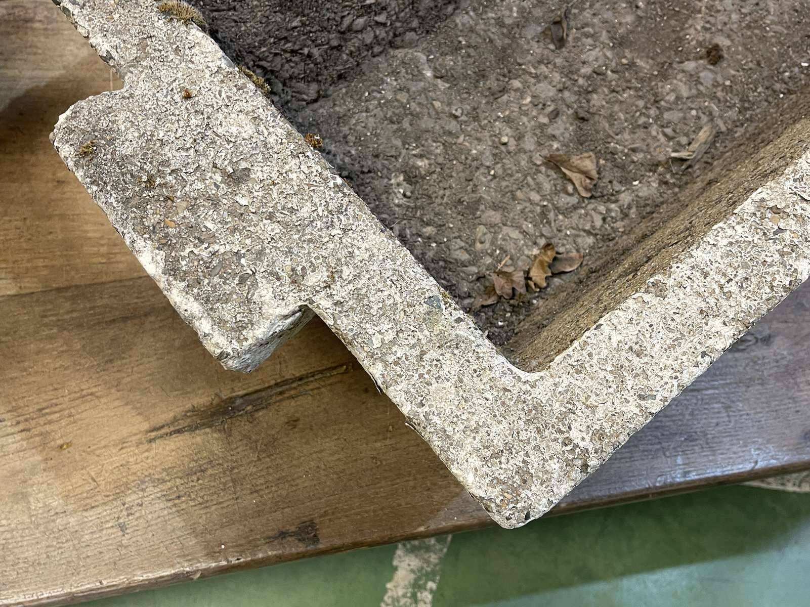Pair of 1970s cement planters