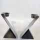 Pair of marble and steel candlesticks 1980
