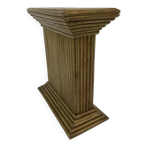 Colonne en rotin, bambou style Mcguire, années 70
