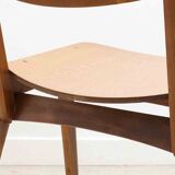 Scandinavian style oak bistro chair