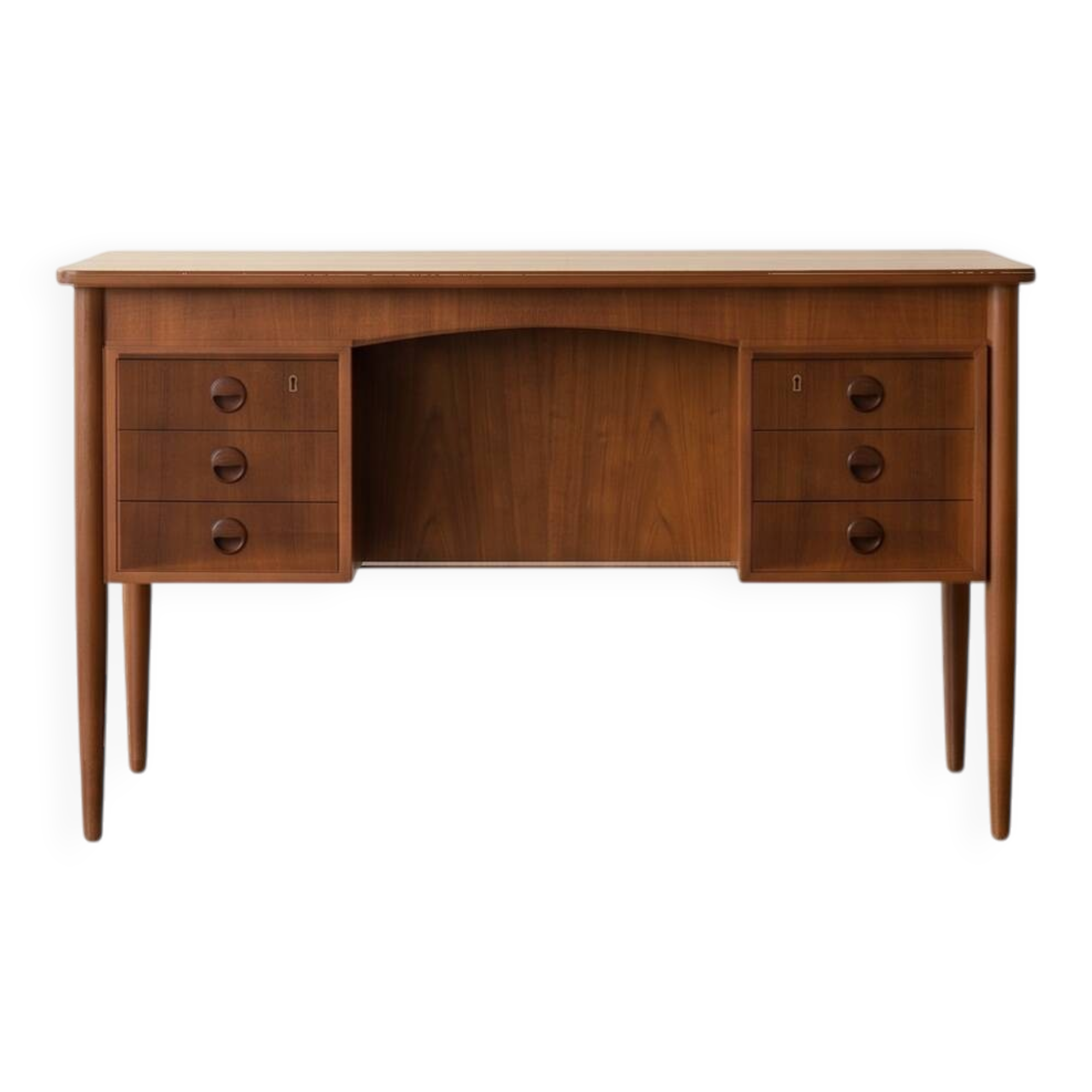 Scandinavian Mid-Century desk in teak, Denmark, 1960s.