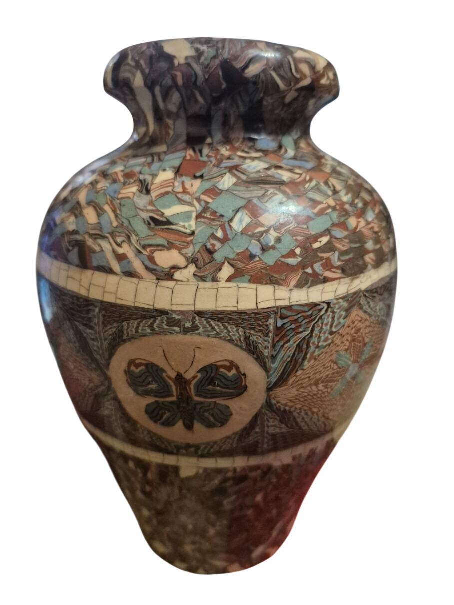 Large vase signed Jean Germino Vallauris