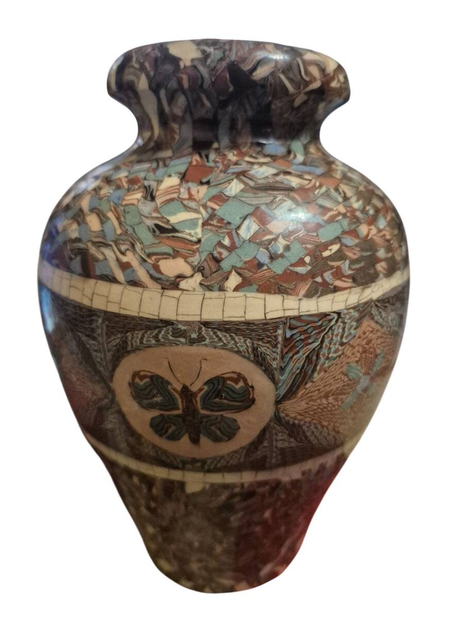 Large vase signed Jean Germino Vallauris
