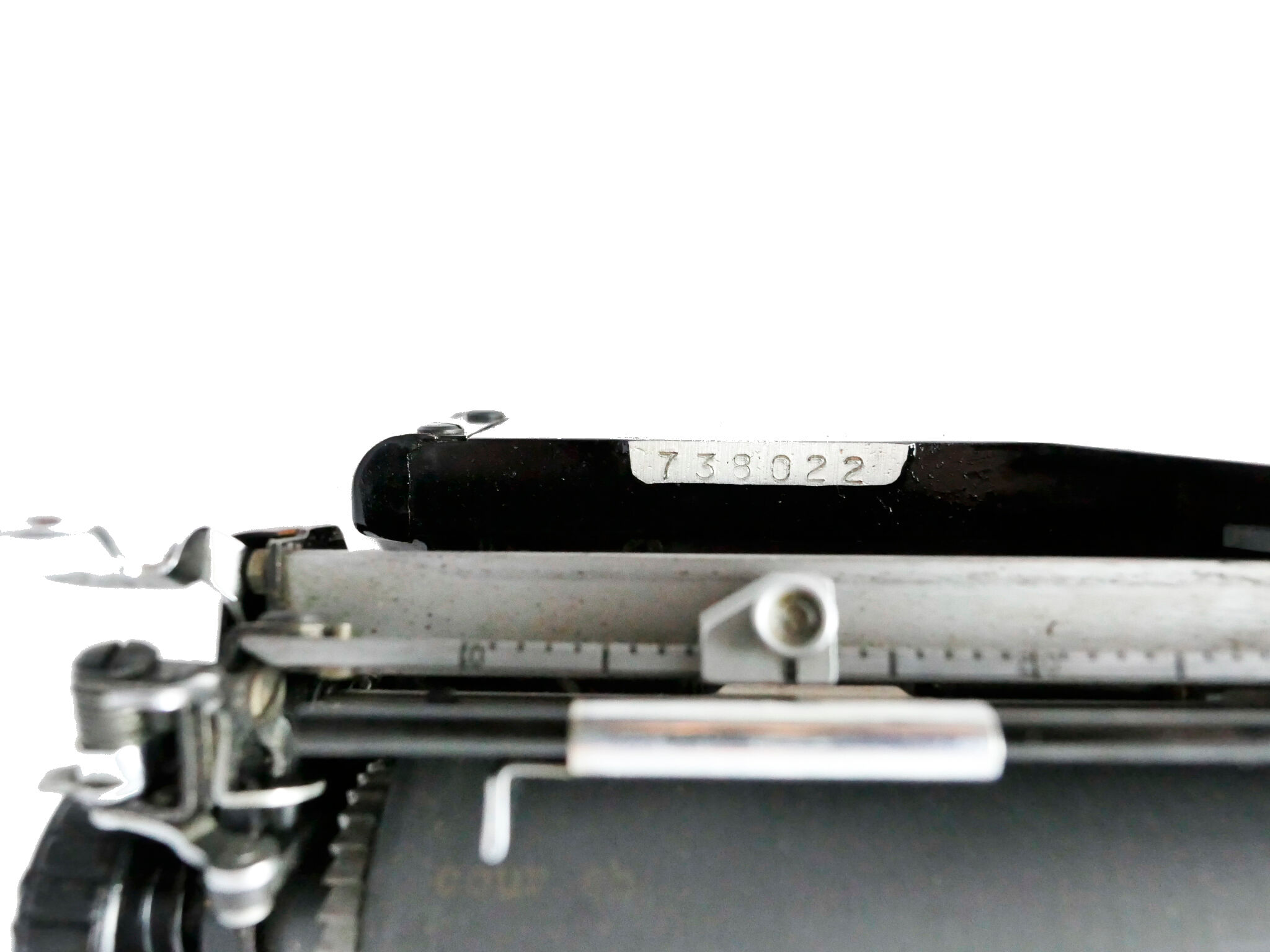 Underwood Noiseless black portable typewriter from 1935 revised new ribbon USA