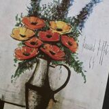 Painting Poppies by Bernard Buffet, 1960s