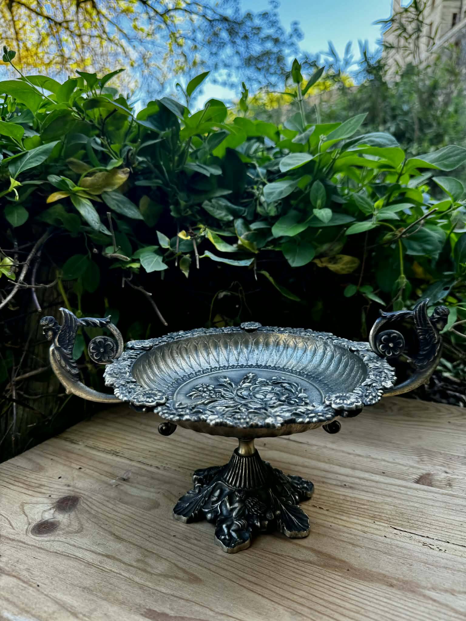 Silver centrepiece from the Art Nouveau period.