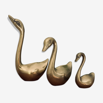 Brass swans