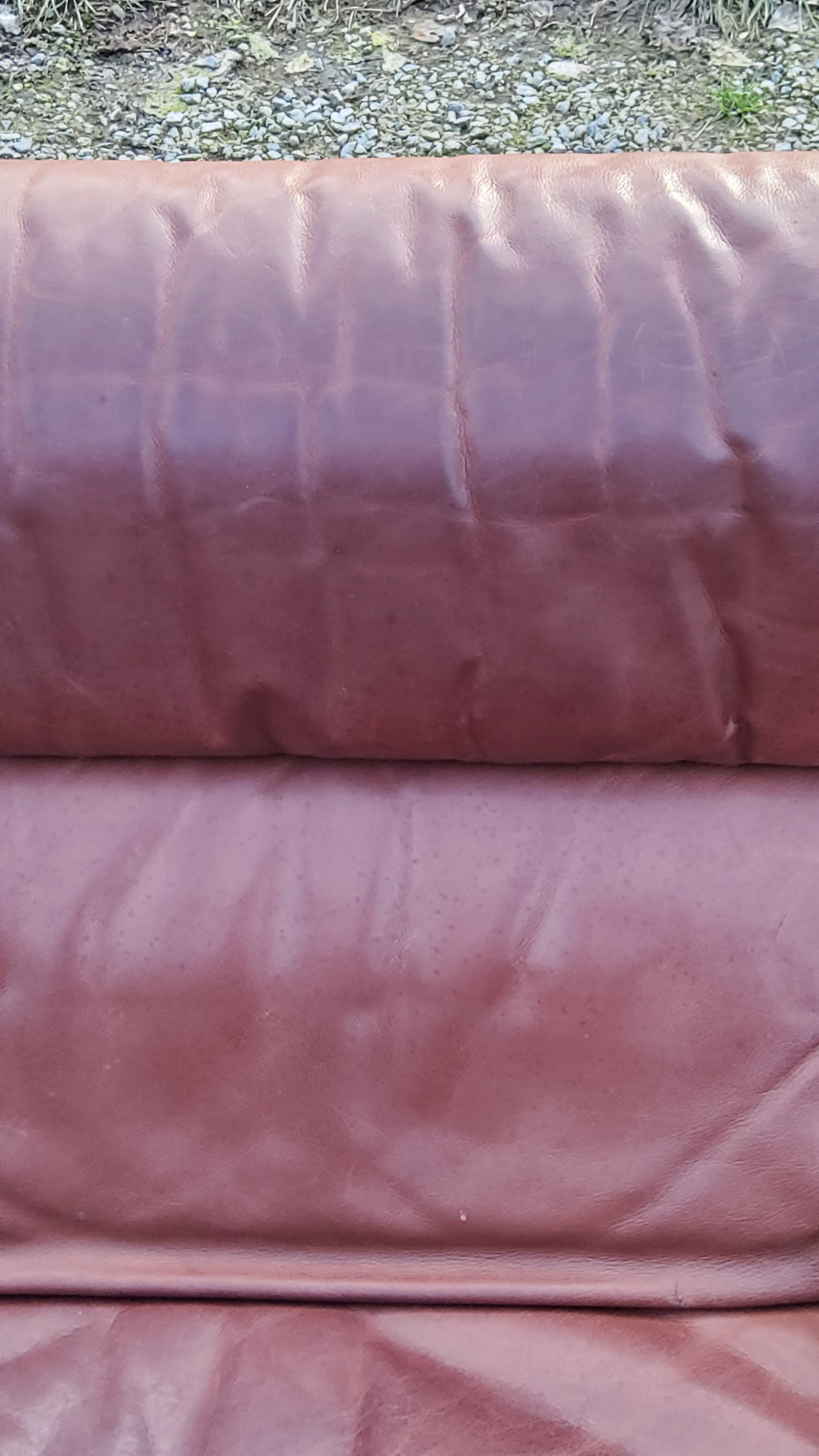 Pair of armchairs and De Sede sofa in cognac leather from the 70s/80s