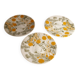 3 assiettes à désert Geneviève Lethu 2006