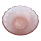 Saladier années 40 verre rose