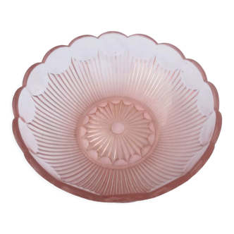 Salad bowl 40s Pink glass