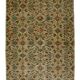 Vintage Turkish Oushak rug, floral beige and green, 263 x 158 cm.
