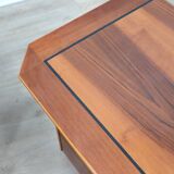 Pair of solit walnut nightstands bedside table late 1970s