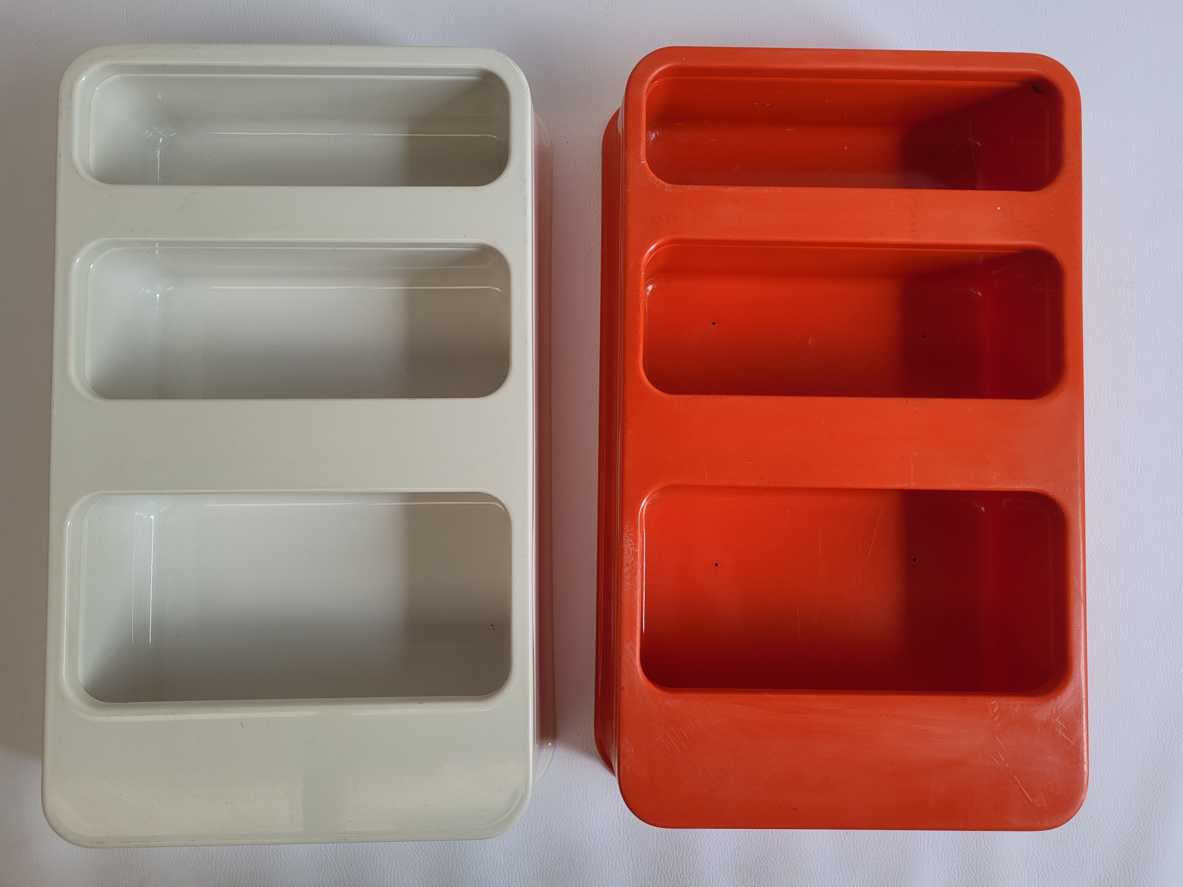 Prisunic plastic wall shelves