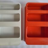 Prisunic plastic wall shelves