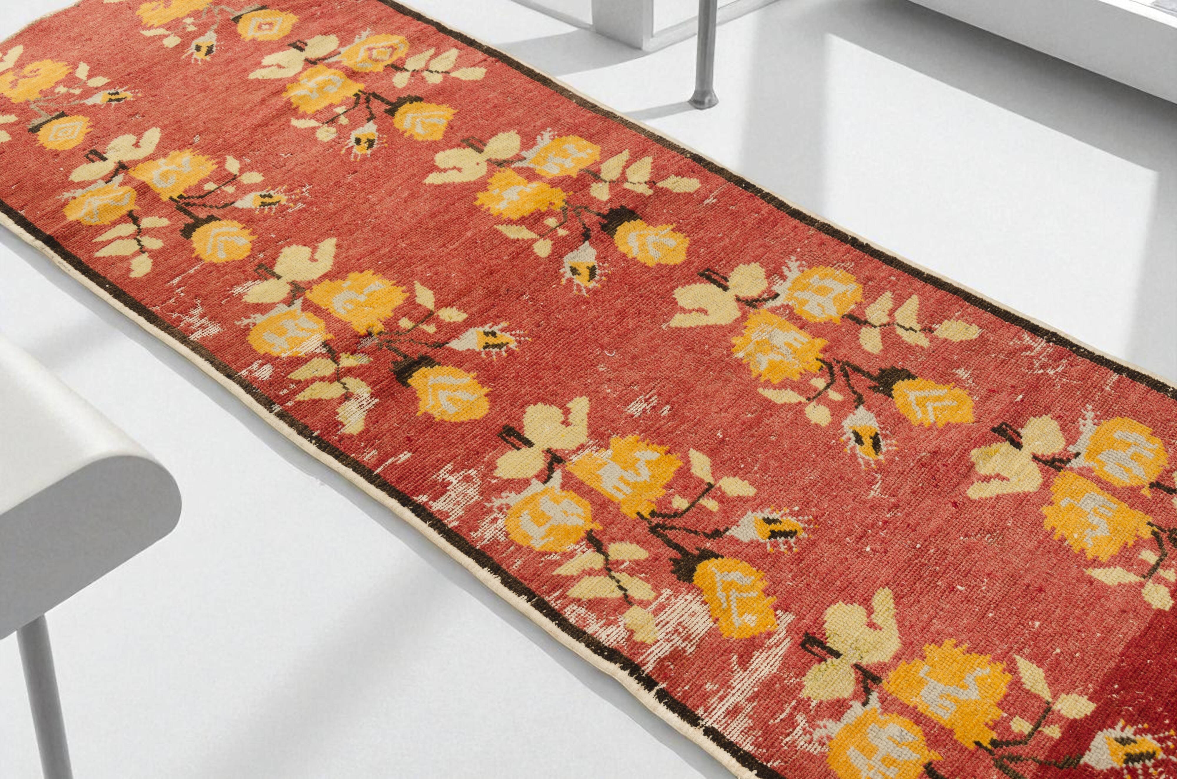 Turkish Vintage Mini Runner Rug sku 1049