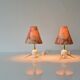 Pair of atomic design table lamps