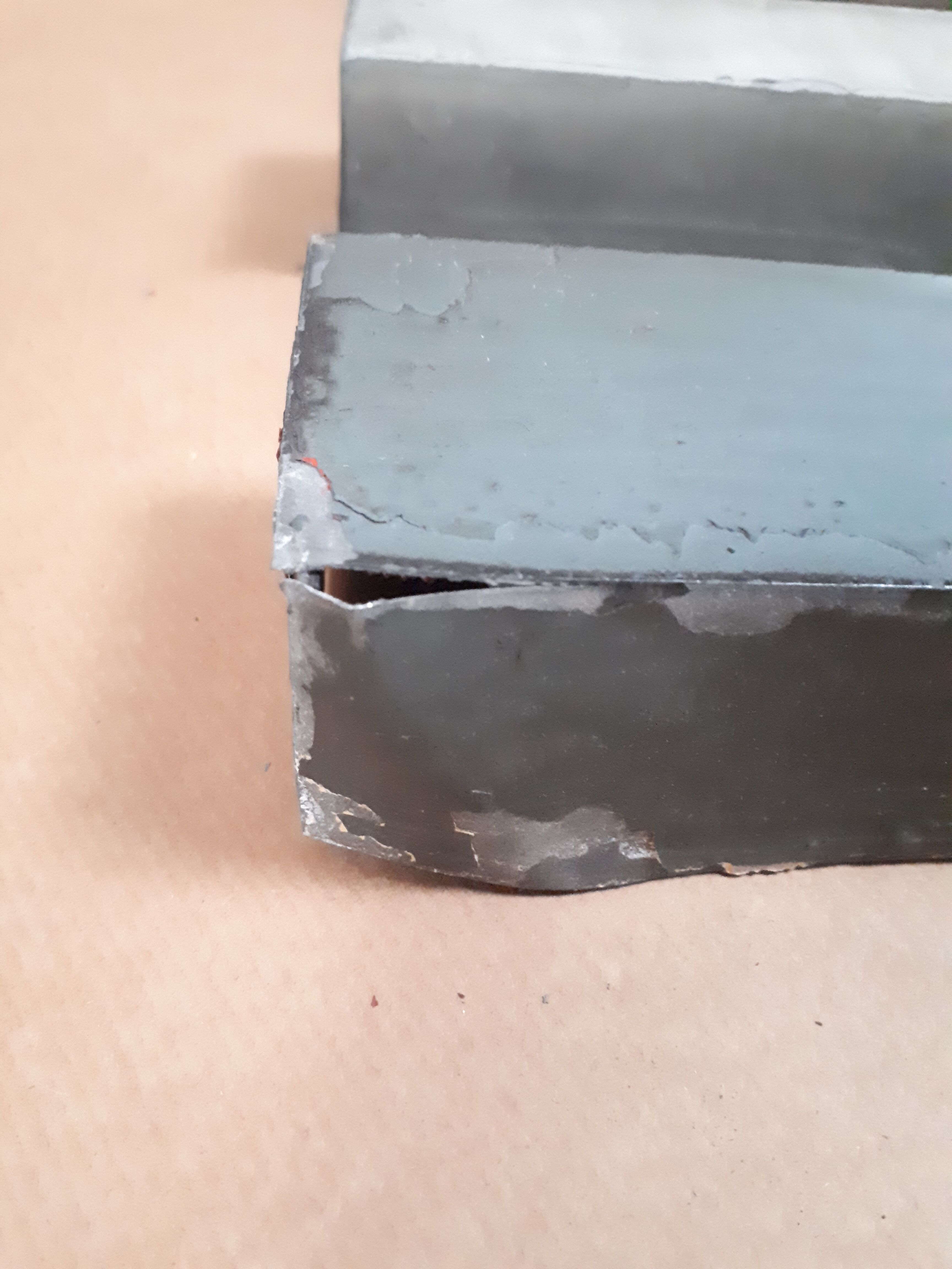 Letter of sign metal zinc vintage 1950 1960