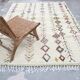Azilal rug 305×195 cm – Ivory Moroccan Berber rug with multicoloured tribal diamonds, GO-974