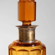 Art Deco Amber Glass Decanter, 1930s