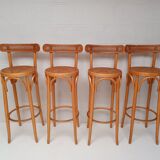 4 vintage bentwood stools and canning