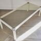 Coffee table in lacquered metal and Italian smoked glass Romeo Rega