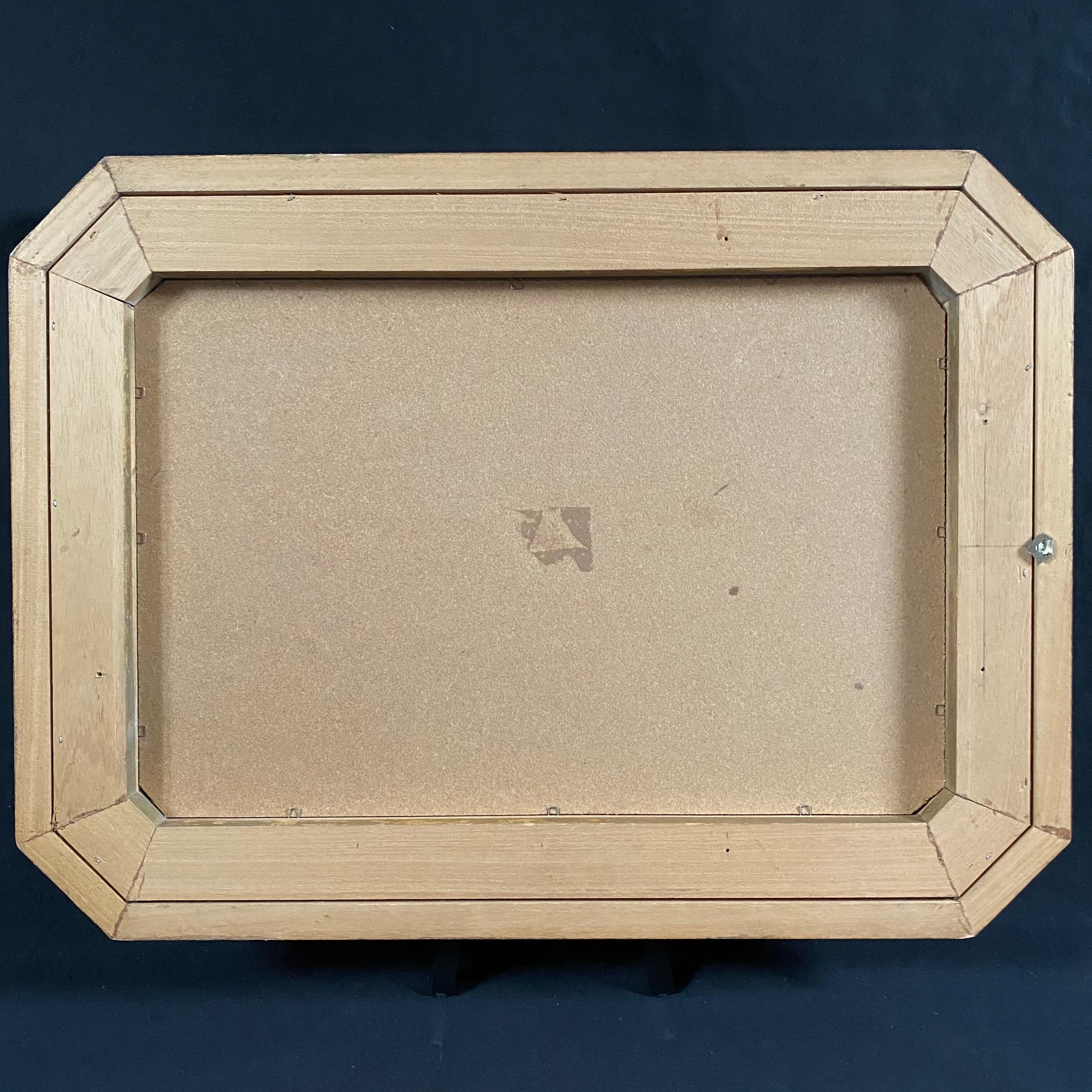 Bevelled mirror gilded wood 76x57cm