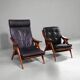 Exceptional Solid Teak Armchairs by De Ster Gelderland - Vintage 1960