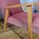 Fauteuil scandinave pieds compas