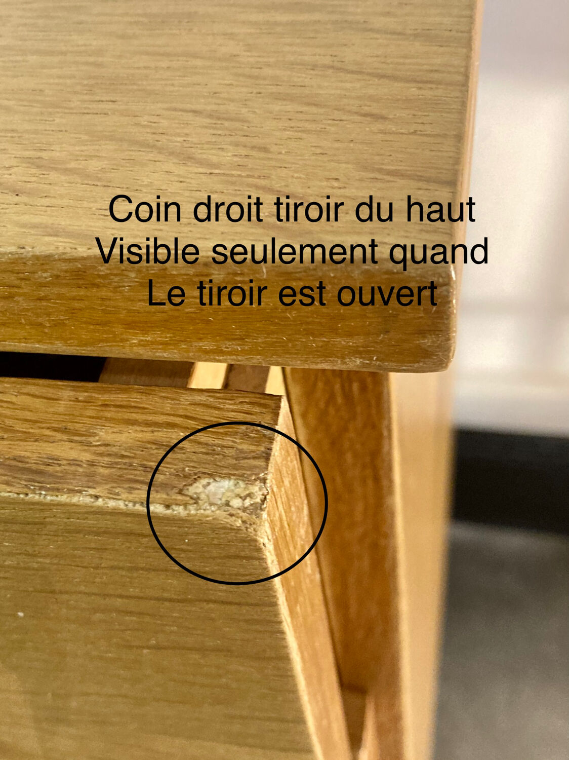 Commode années 60 pieds compas rénovée