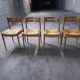 Set of 4 Dal Vera design chairs, Italy, 60s, 70s