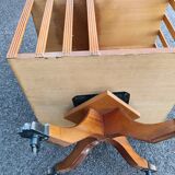 Old vintage English revolving bookcase