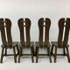 Set of 4 Belgian Brutalist Dining Chairs from De Puydt, 1970’s