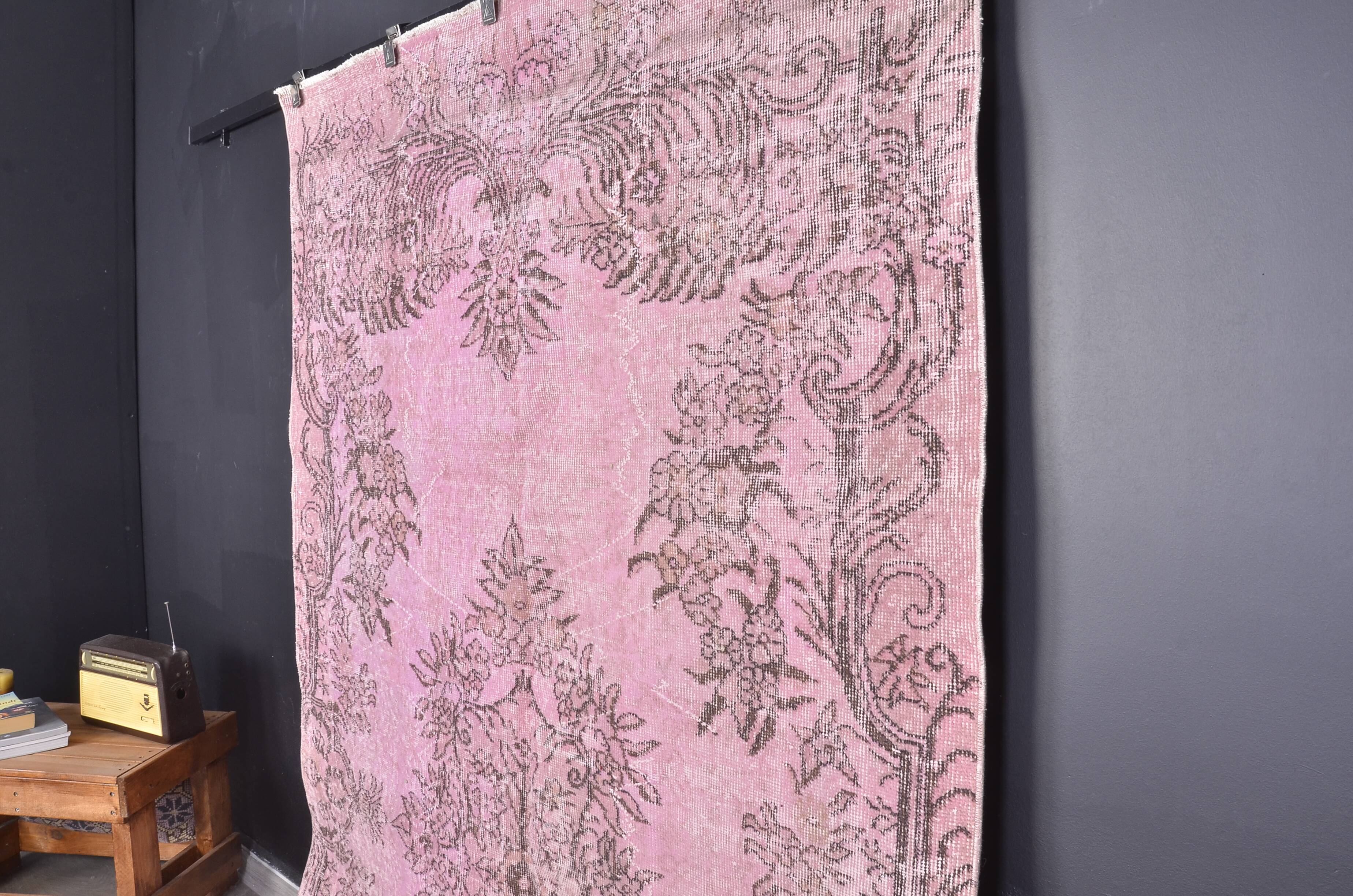 Pink Oushak Vintage Home Living Rug sku 1920