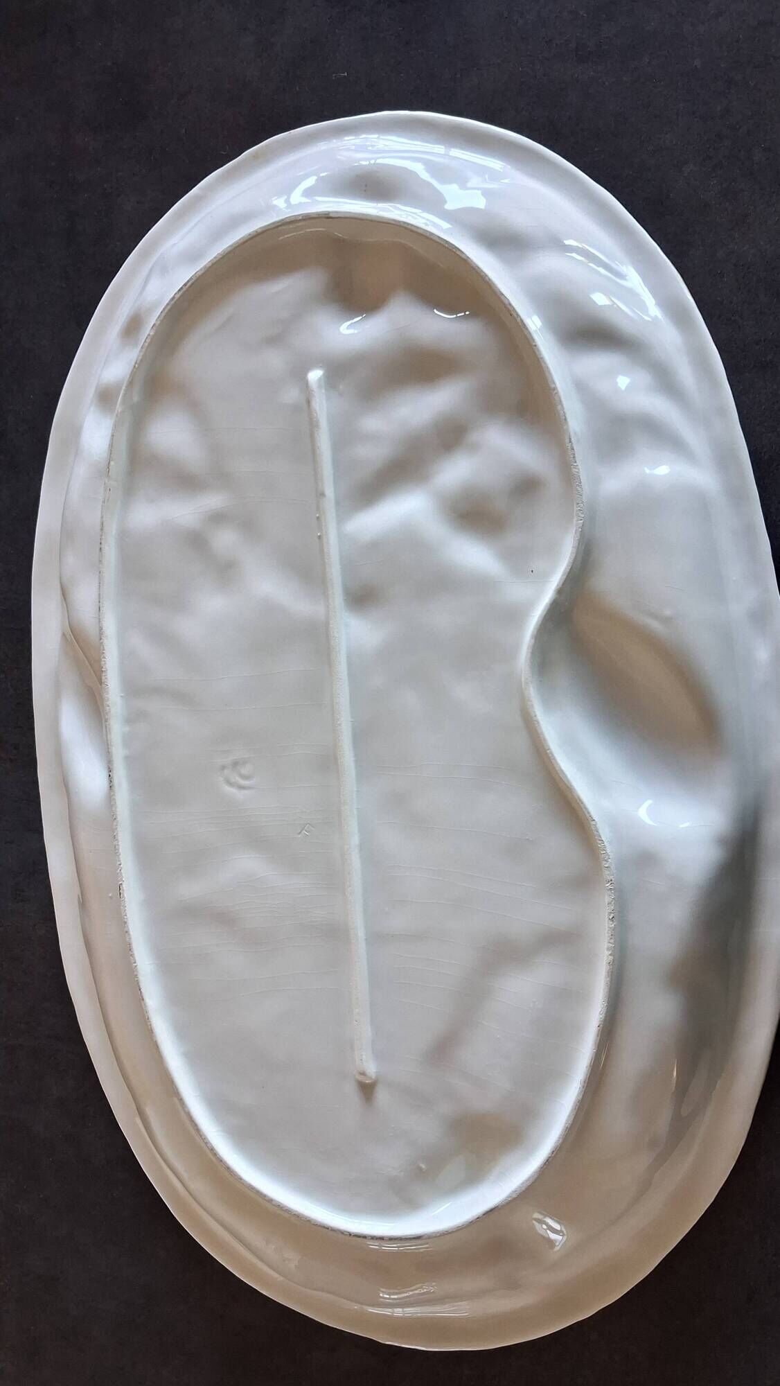 Serving dish Barbotine