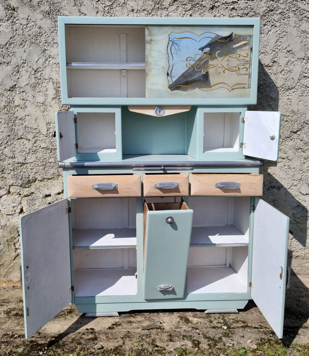Buffet Mado, restyled, green blue N°84, F&B, vintage, 50s