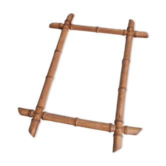 Vintage bamboo mirror