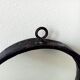 Brutalist antique mirror in wrought iron DLG Jean Touret