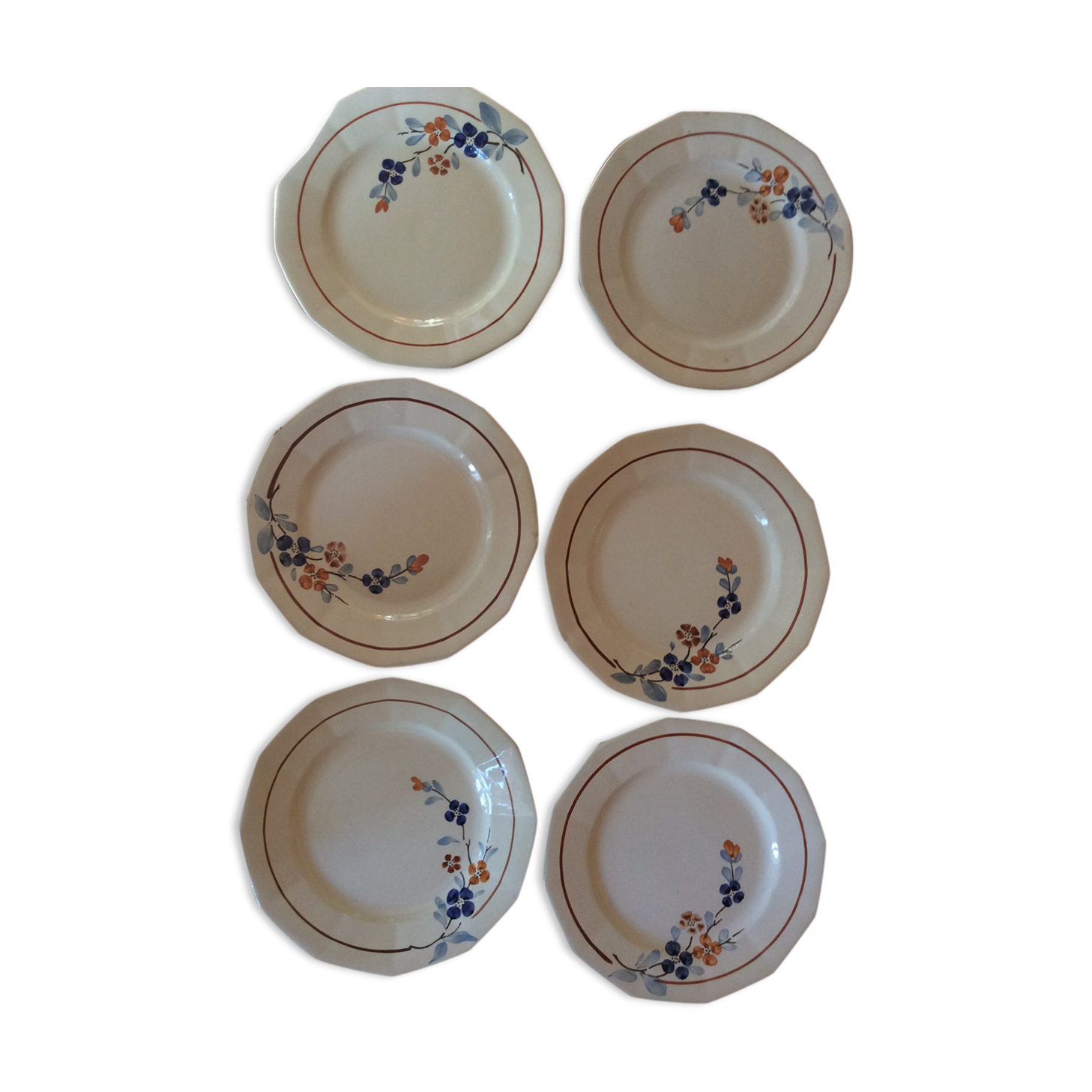 Sarguemines vintage plates