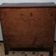 Old vintage wooden low cabinet