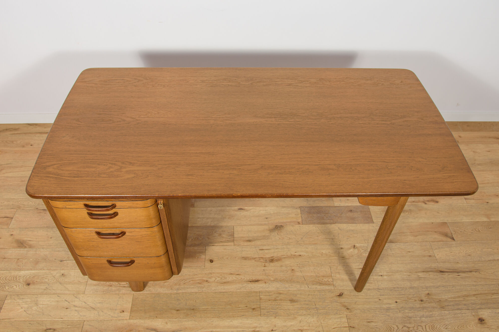 Art Deco Oak Desk by Gunnar Ericsson for Åtvidaberg / Facit AB, Sweden, 1950s