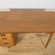 Art Deco Oak Desk by Gunnar Ericsson for Åtvidaberg / Facit AB, Sweden, 1950s