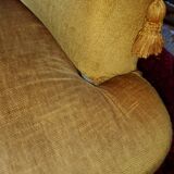 Golden yellow toad armchair