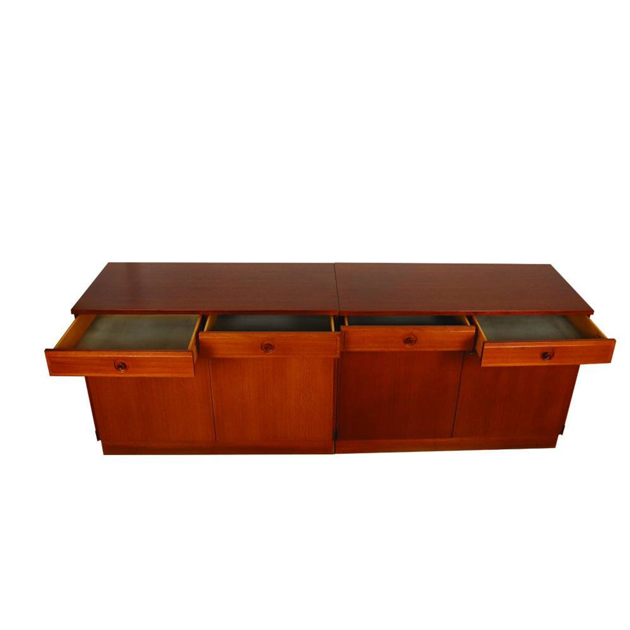 Swedish sideboard in teak by Bertil Fridhagen for Bodafors, 1960s, set of 2