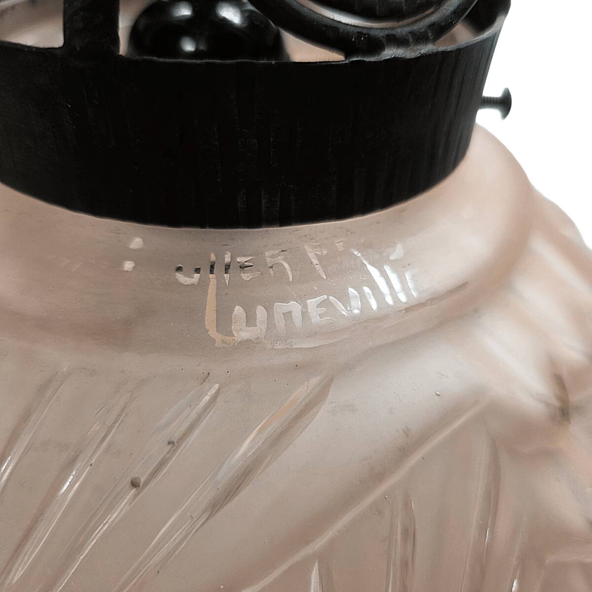 Frans Art Deco Hanglamp Van Muller Freres Luneville, 1930s