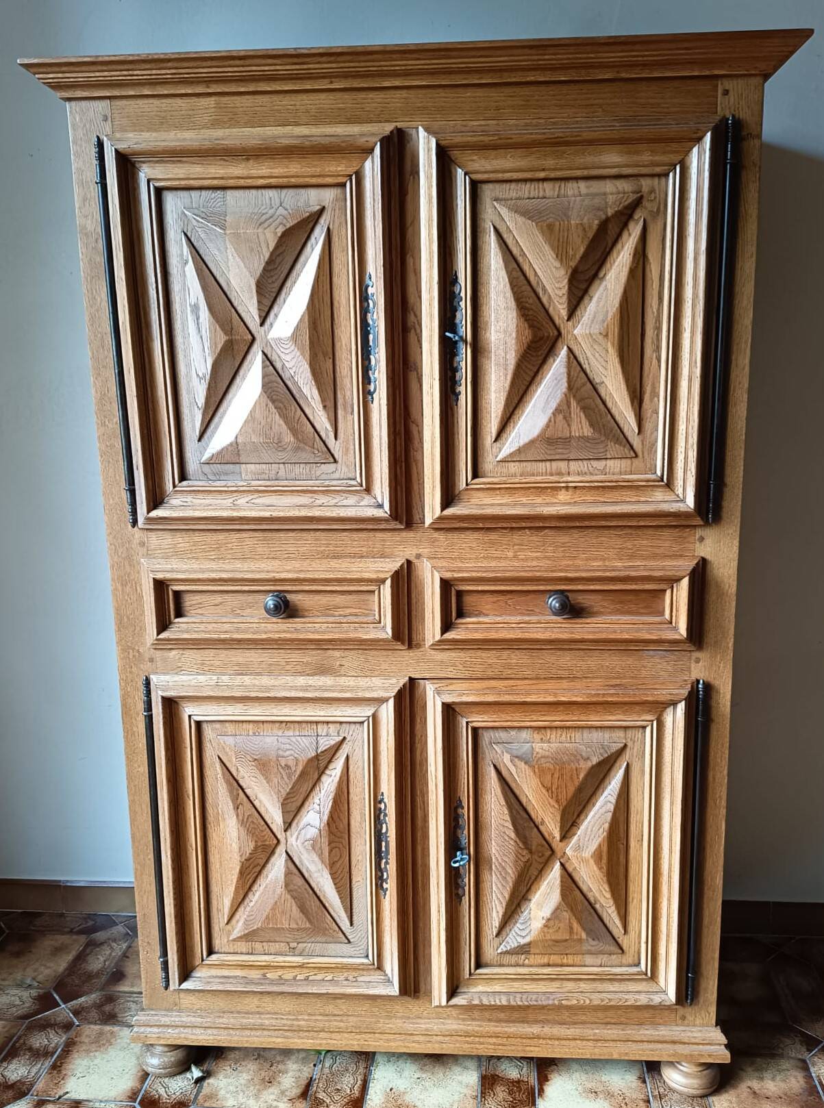 buffet sideboard light oak rustic style