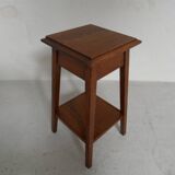 Table d'appoint vintage en chêne des années 1930